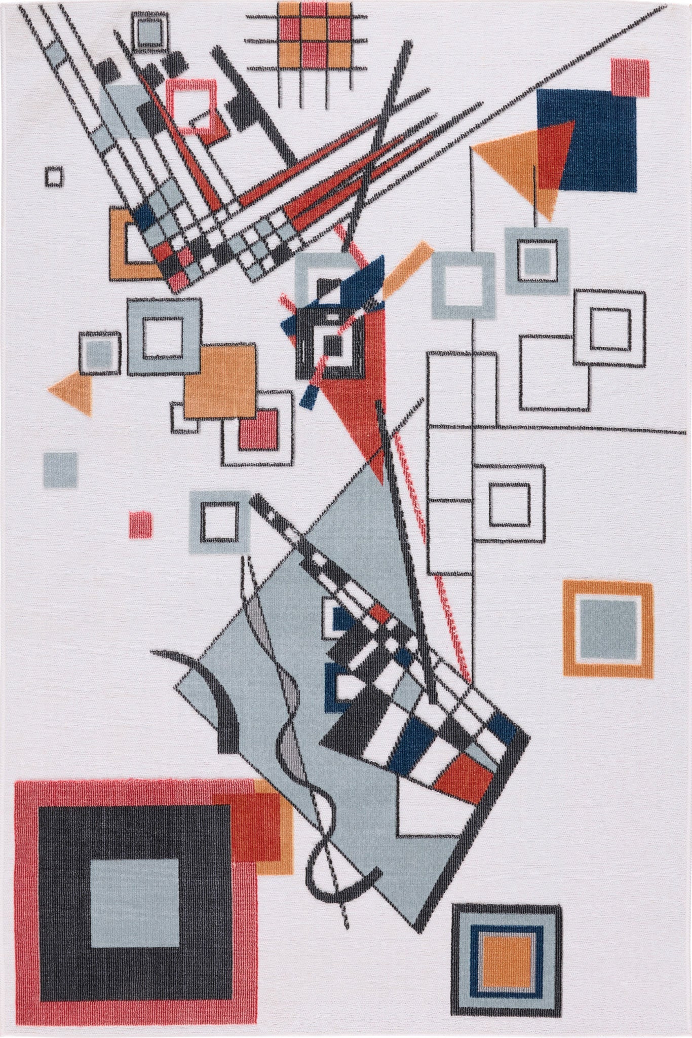 Tapis Garden D'Intérieur Et Extérieur Blanc - Motifs Artistiques Colorés - Image 2