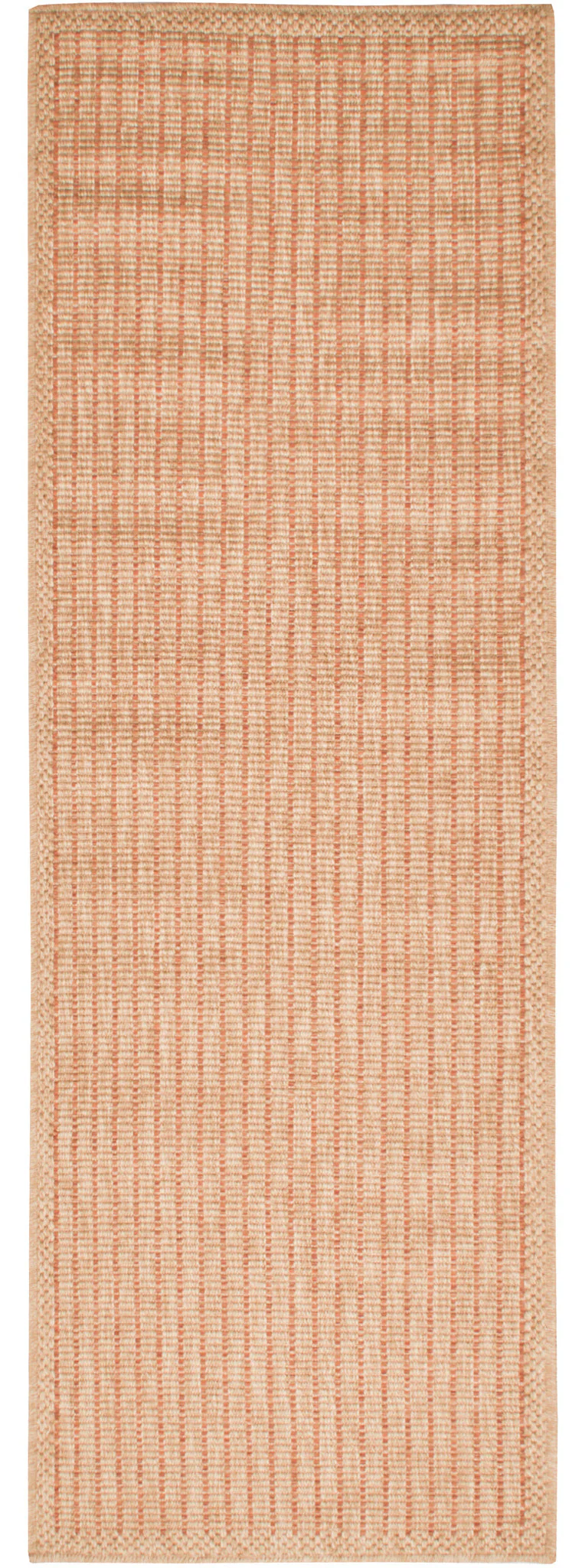 Tapis de salon d'intérieur et d'extérieur - aspect jute terracotta : NAT8876TER - Image 7