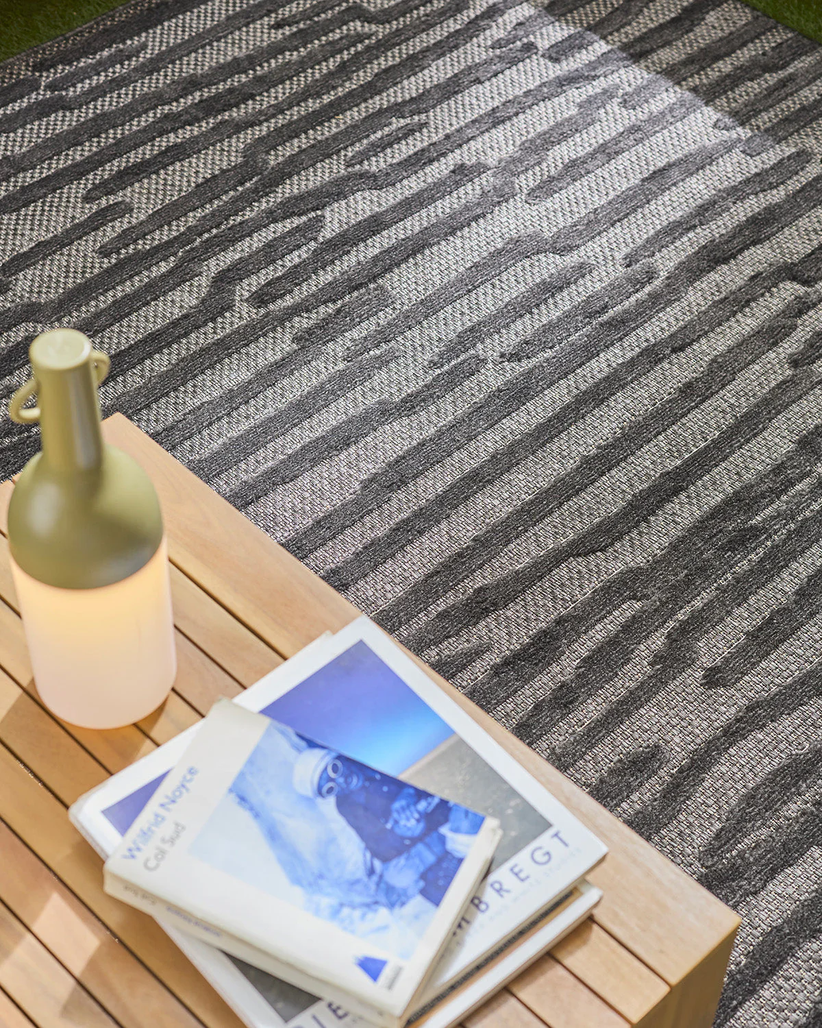 Tapis Santorini D'Intérieur Et D'Extérieur - Motifs Noir - Image 3