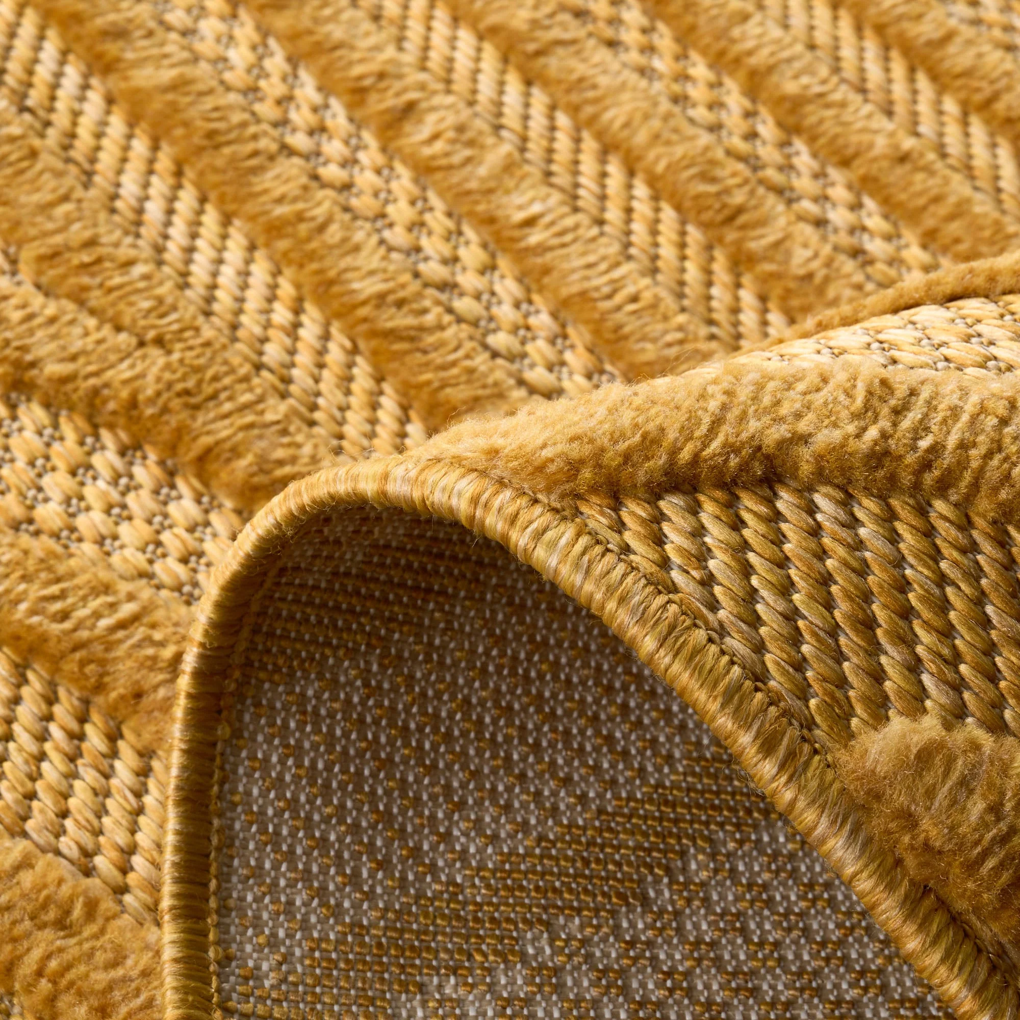Tapis Santorini D'Intérieur Et Extérieur Motif Graphique Jaune - Image 8