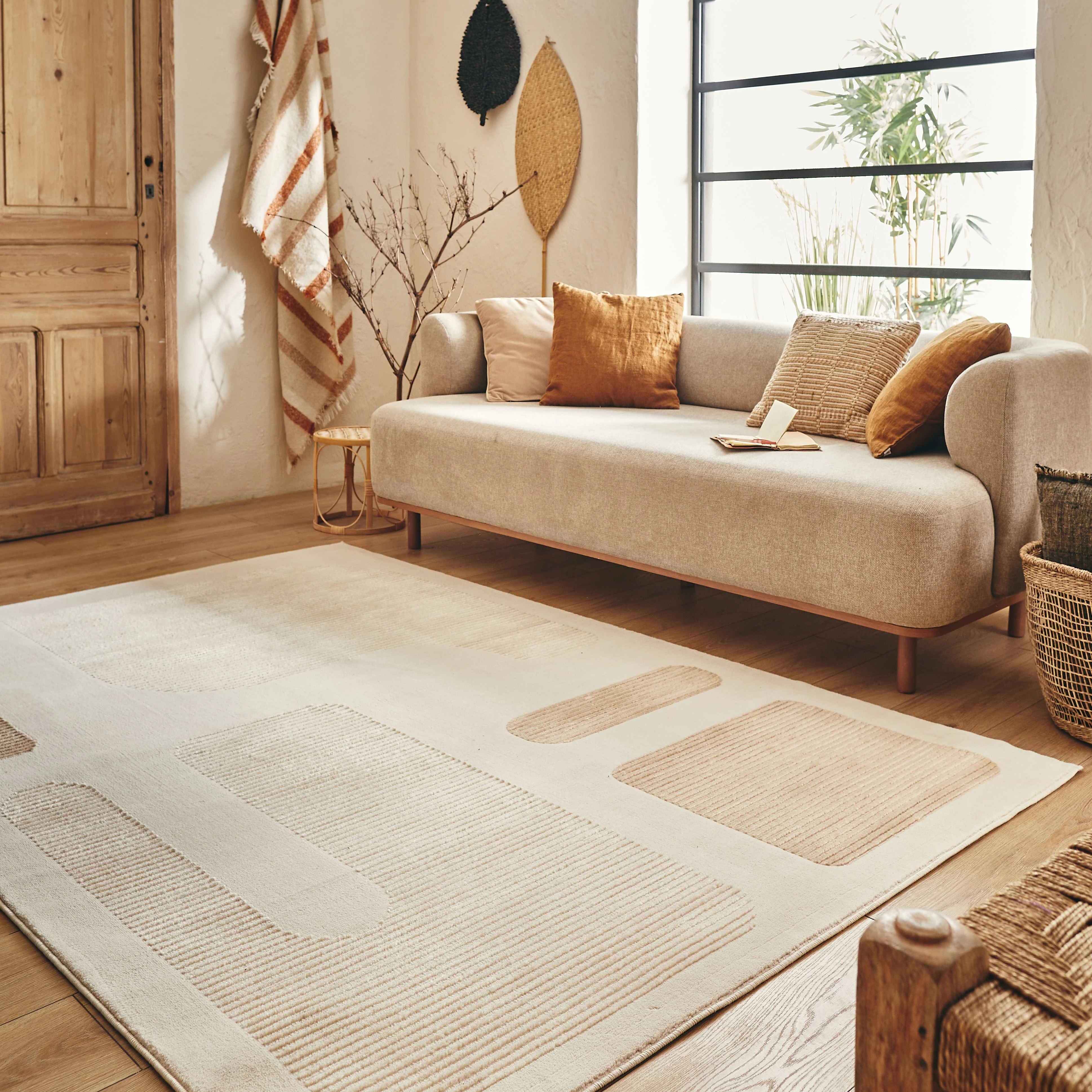 Tapis Bianca Moderne Crème - Image 3
