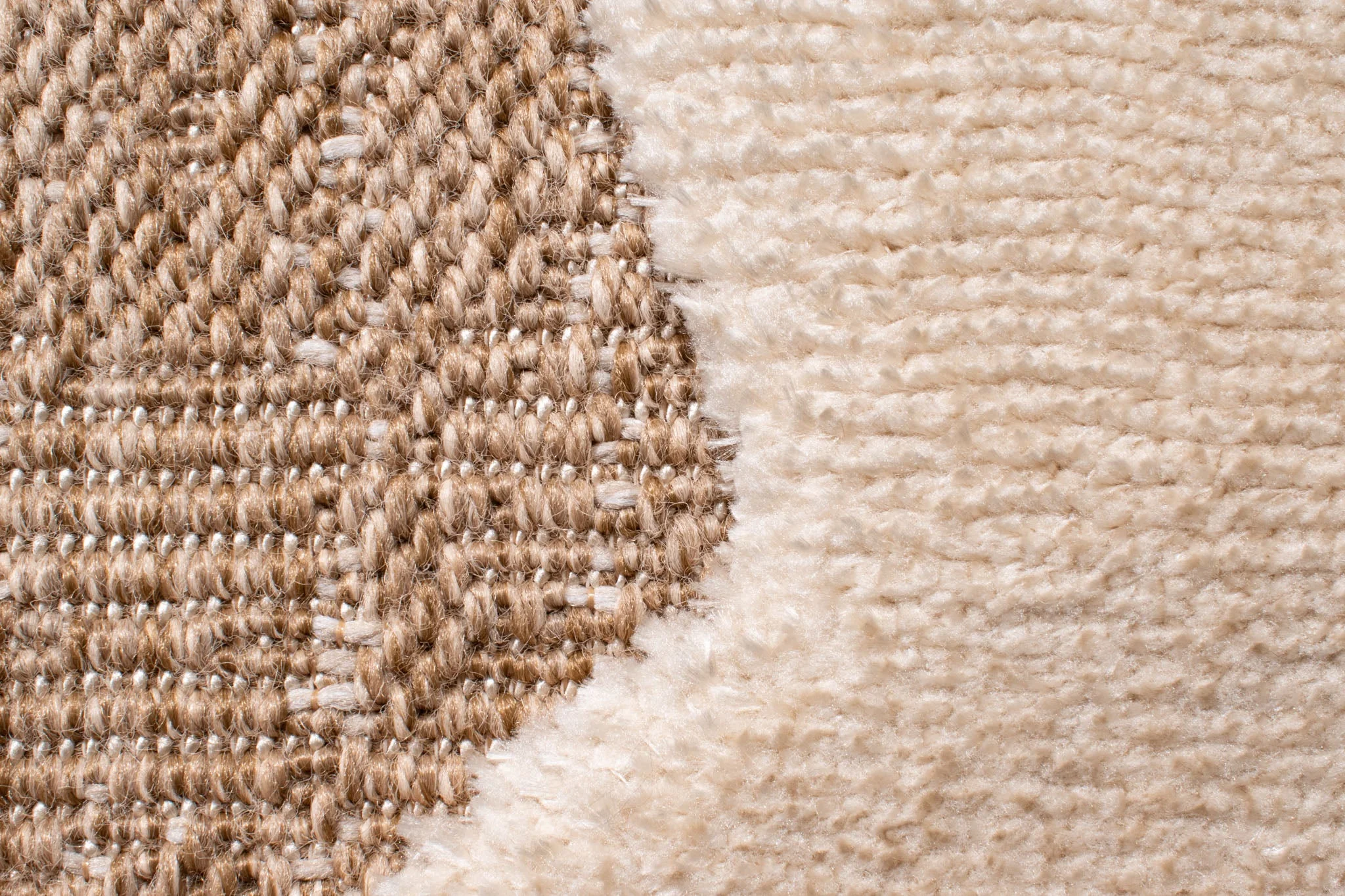 Tapis Palma Aspect Jute Avec Motif En Relief Blanc - Image 13