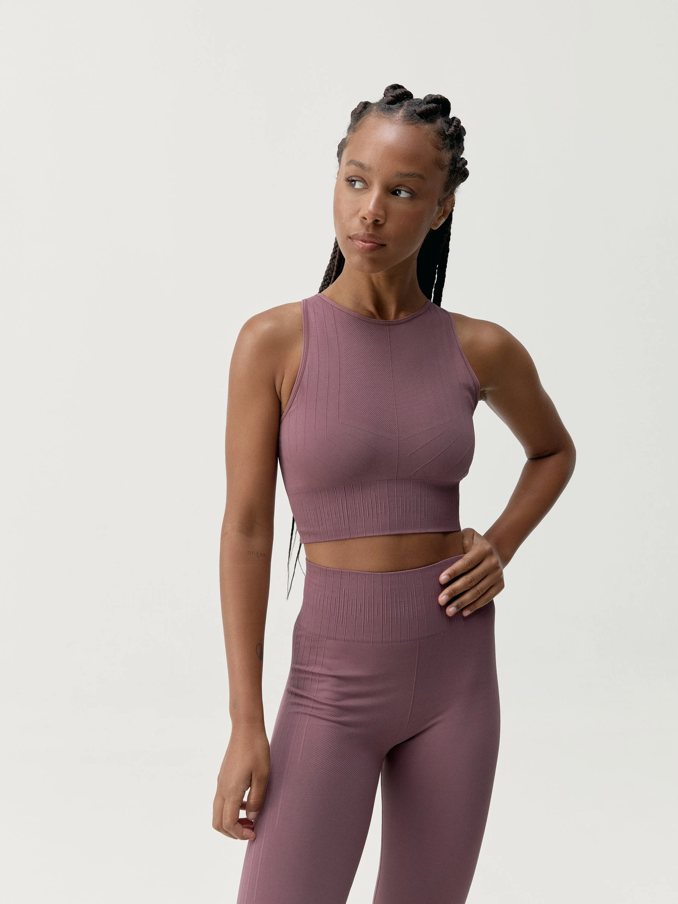 Top Crop Nawal Deep Rose - Femme - Image 2