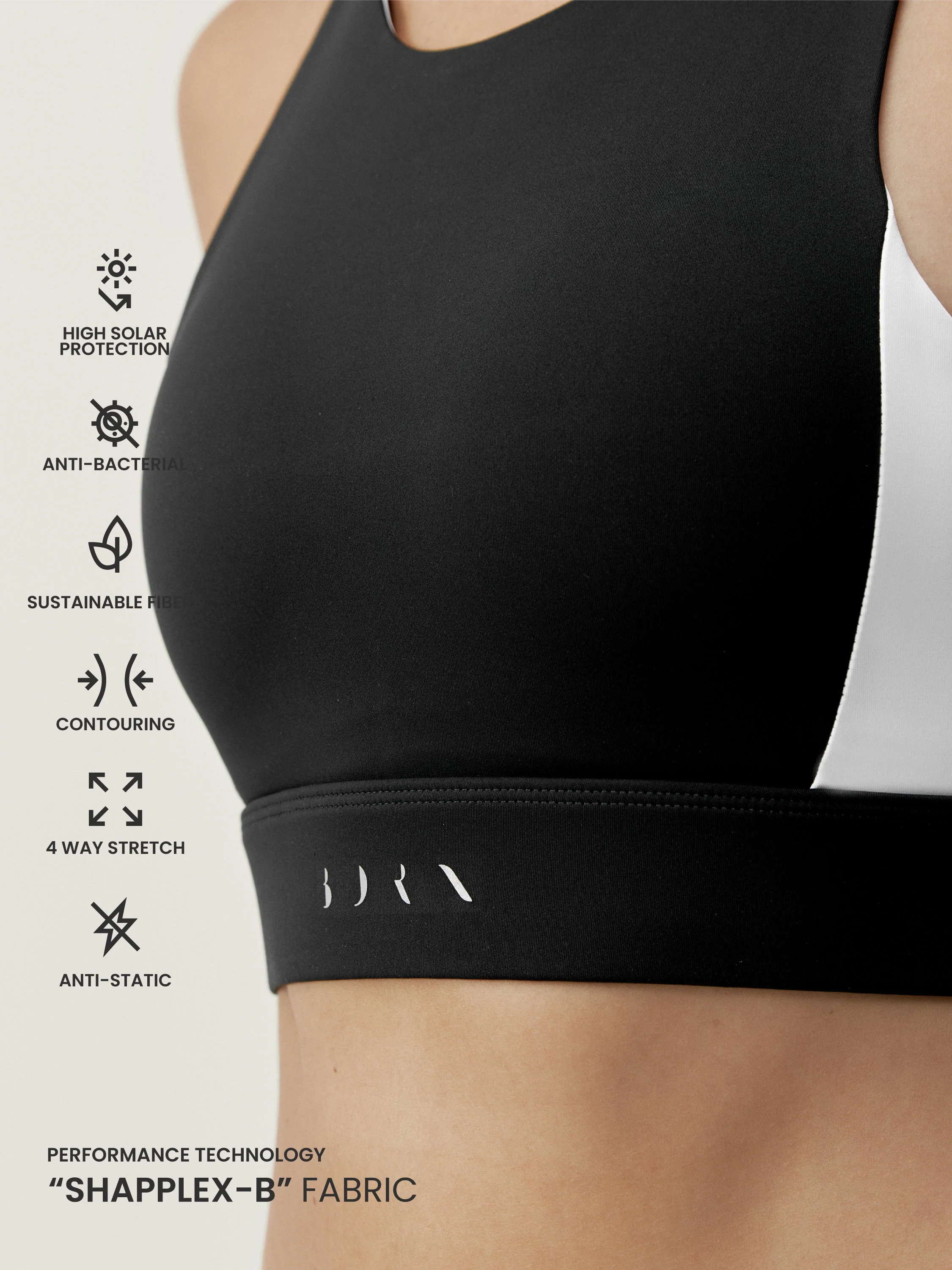 Brassière Latika - Noir/Blanc - Femme - Image 5