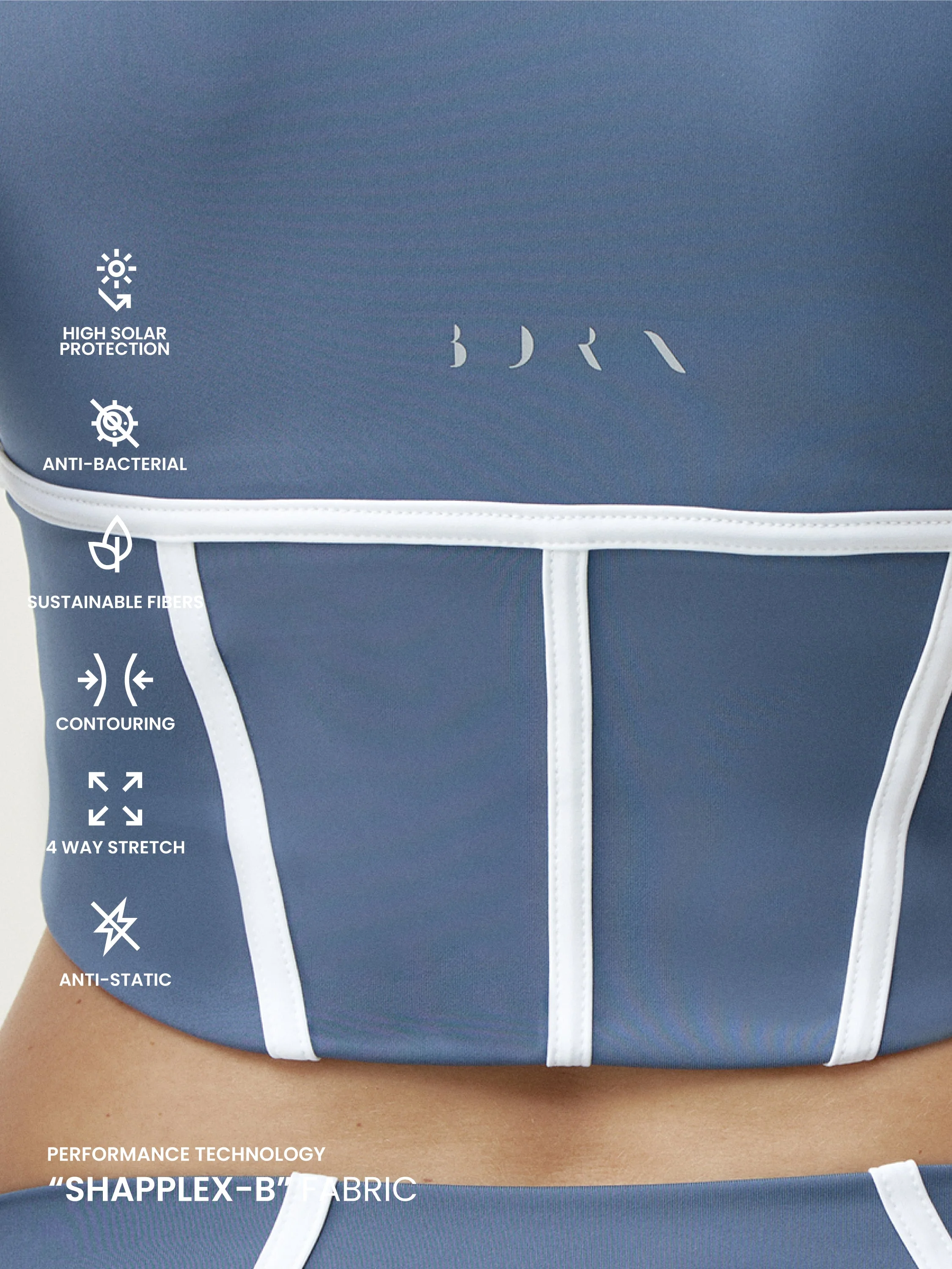 Top Vani - Pierre Bleue/Blanche - Femme - Image 6