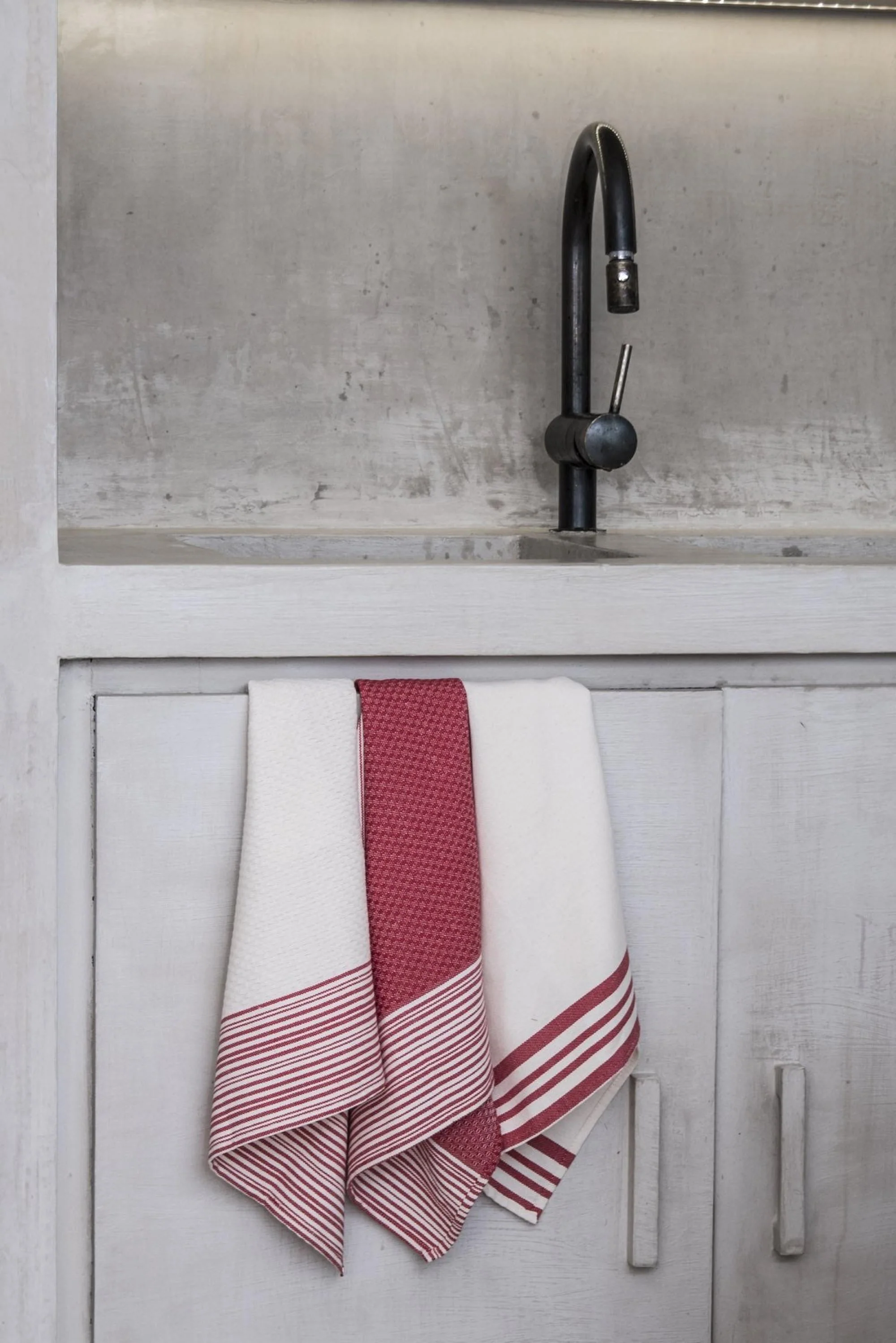 Torchon (X3) Mahdia - Rouge - Coton - Image 3