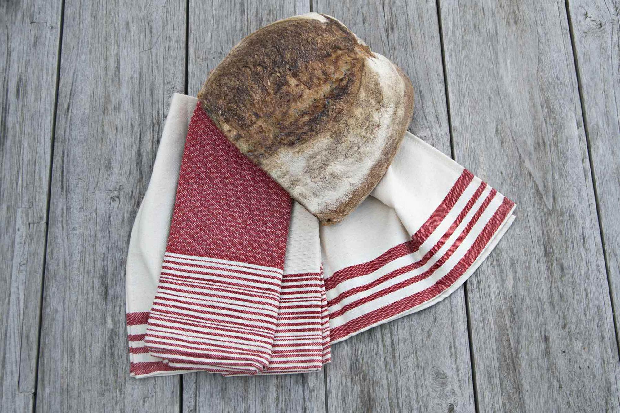Torchon (X3) Mahdia - Rouge - Coton - Image 4
