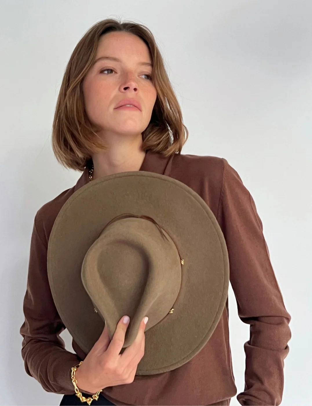 Chapeau Feutre Agatha - Sand - Image 4