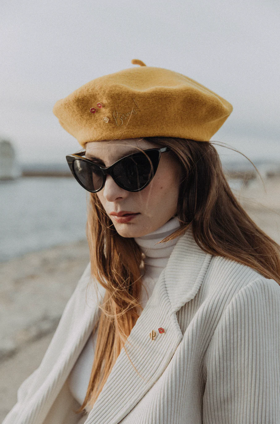 Beret Bisous - Moutarde - Image 3