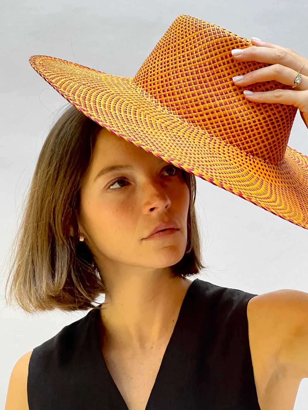 Chapeau Paille Austin Jr - Apricot Burgundy