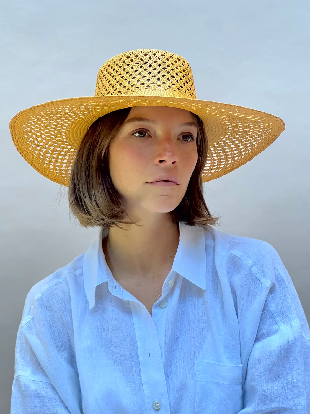 Chapeau Paille Opale Jr - Orange
