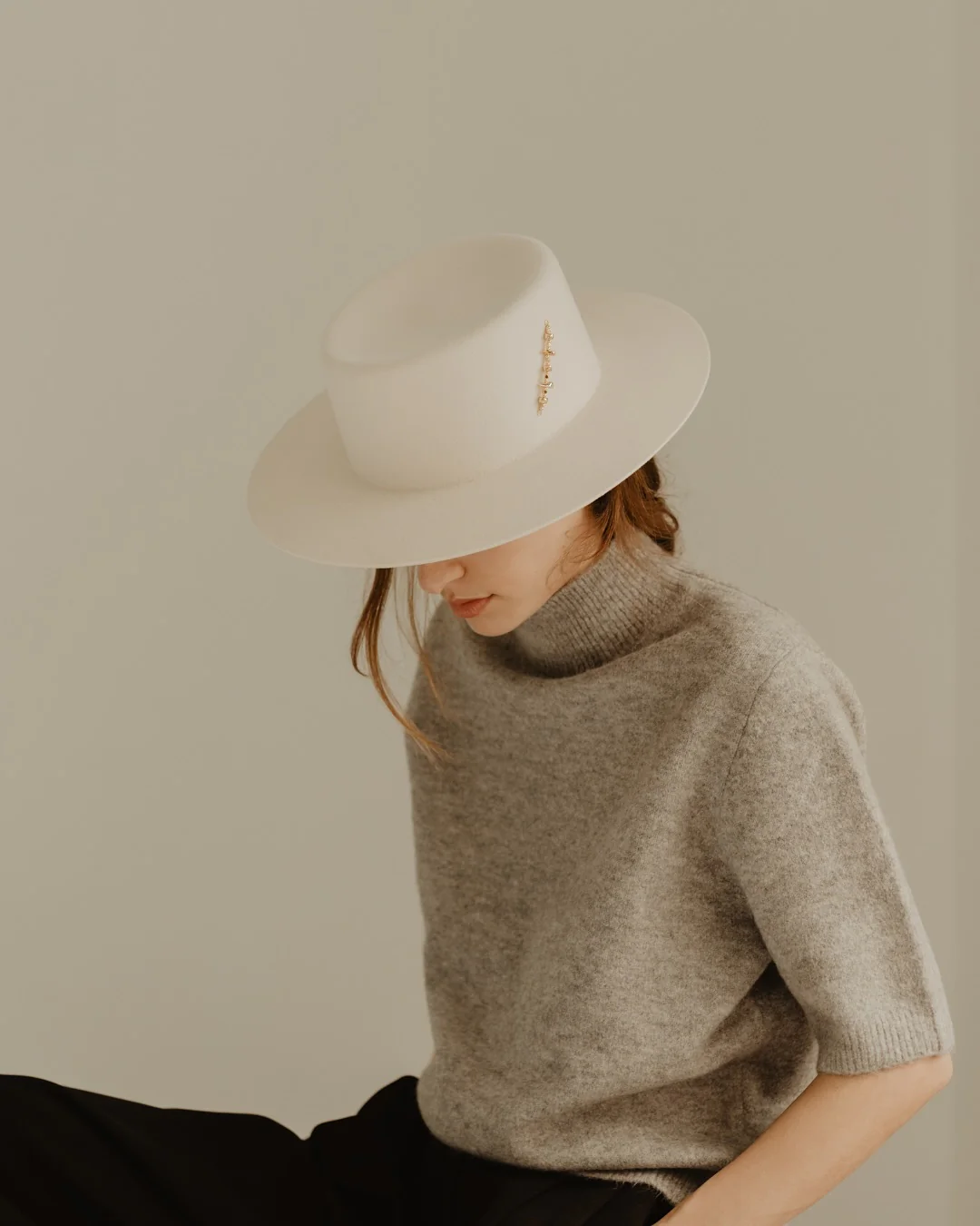 Chapeau Feutre Jade - Off-White - Image 3