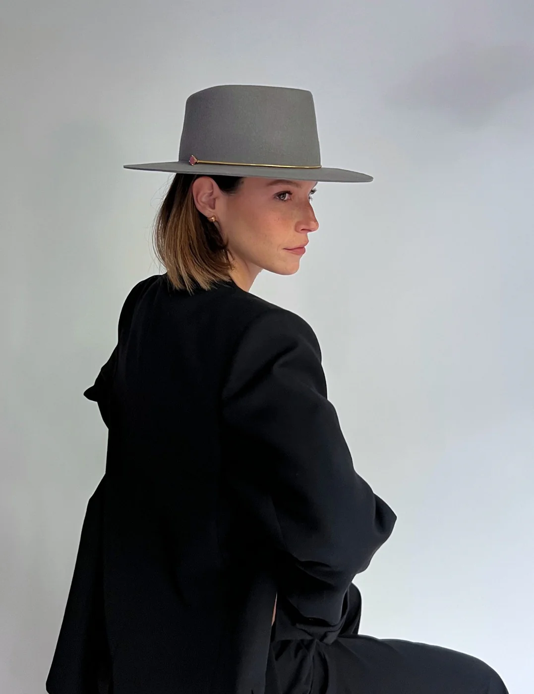 Chapeau Feutre Lucy - Grey