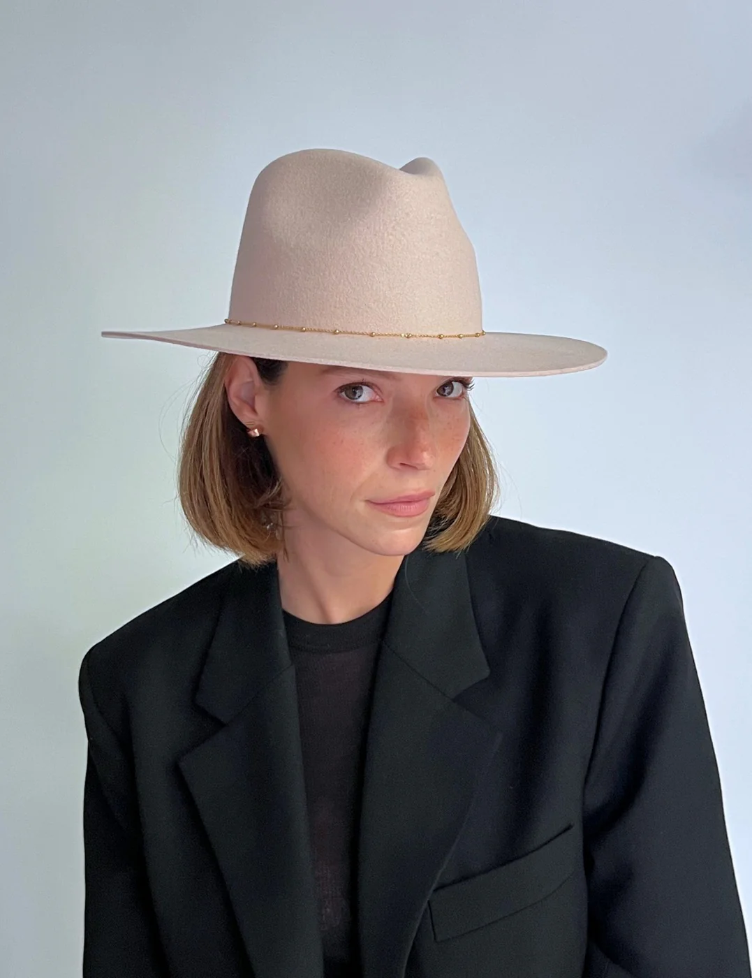 Chapeau Feutre Venezia - Baby Pink