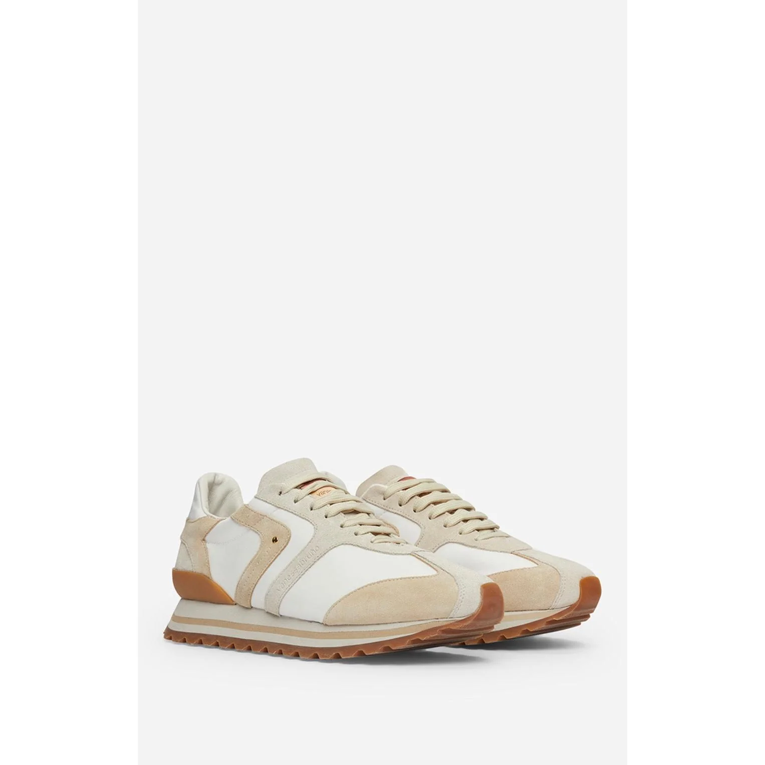 Vanessa Bruno - Baskets De Running Faye En Cuir & Toile - Chalk - Image 2