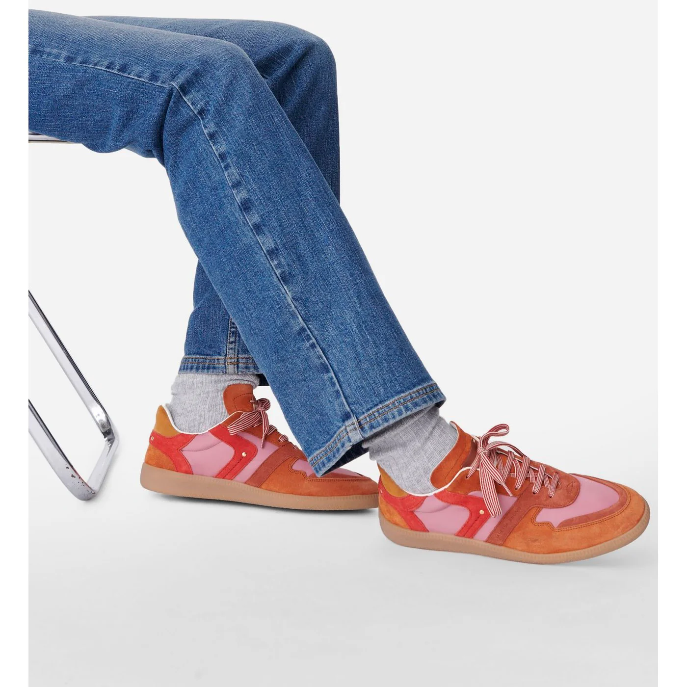 Vanessa Bruno - Baskets Farrah Basses En Cuir - Grenadine - Image 5
