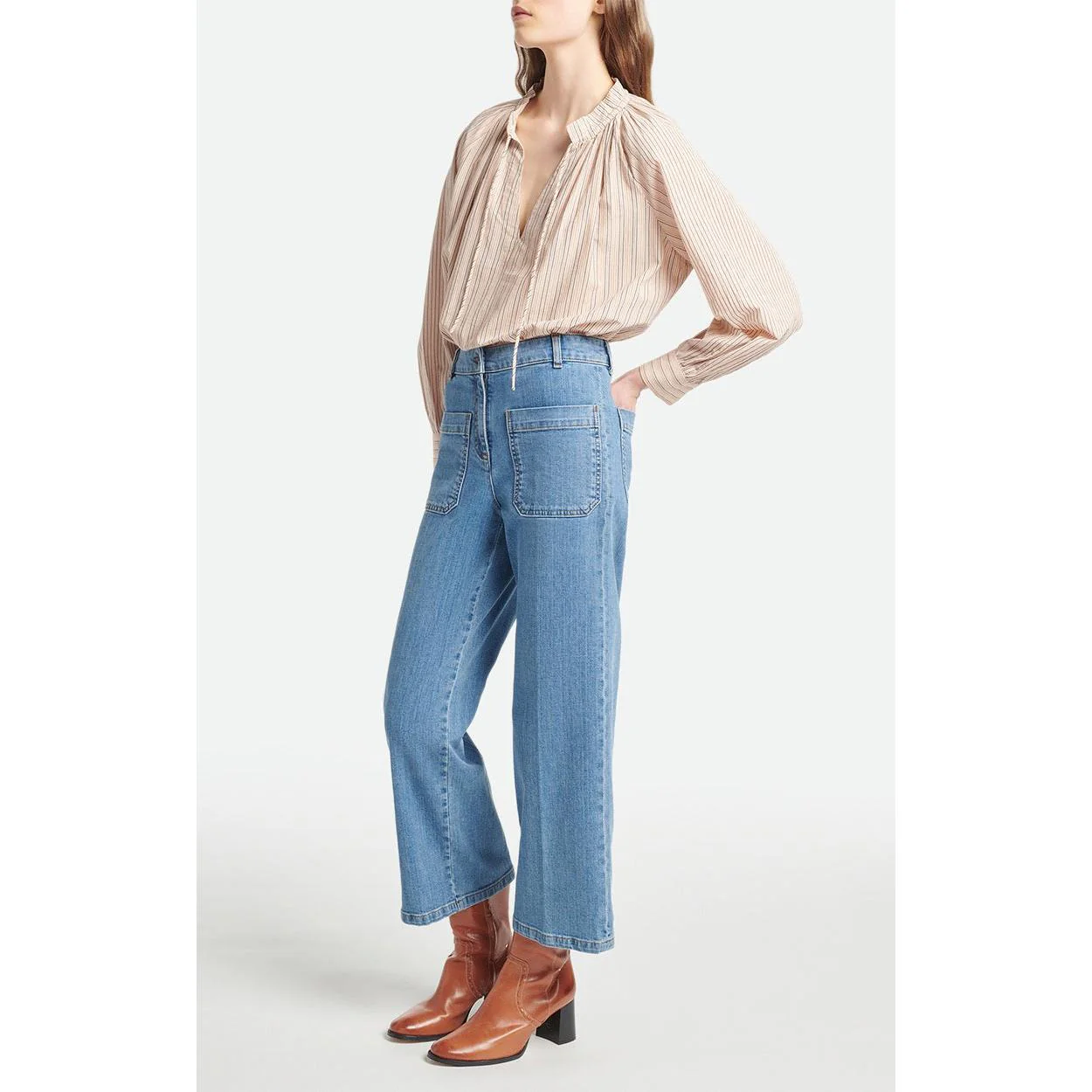 Bottines En Cuir - Cognac - Image 6