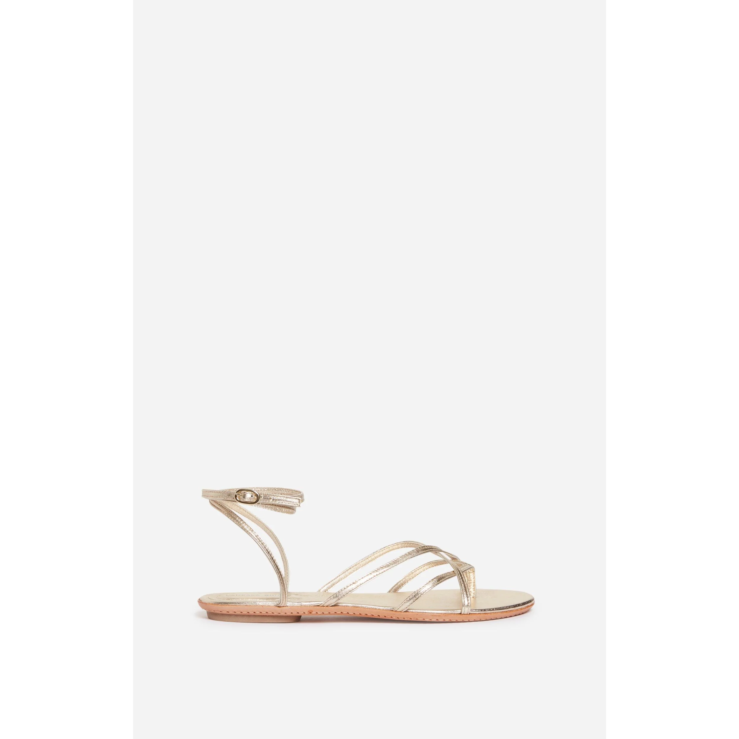 Vanessa Bruno - Sandales Plates - Or Clair - Image 2