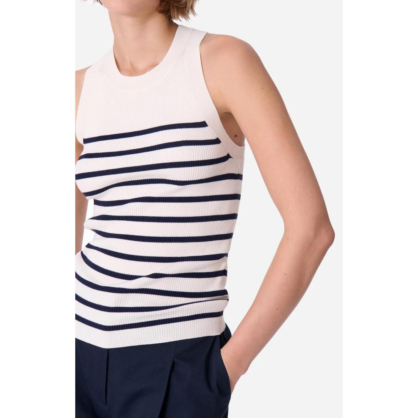 Top Edea - Ecru/Marine - Image 3