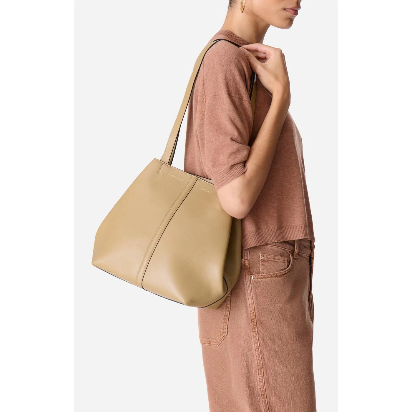 Petit Cabas Daily En Cuir - Olive