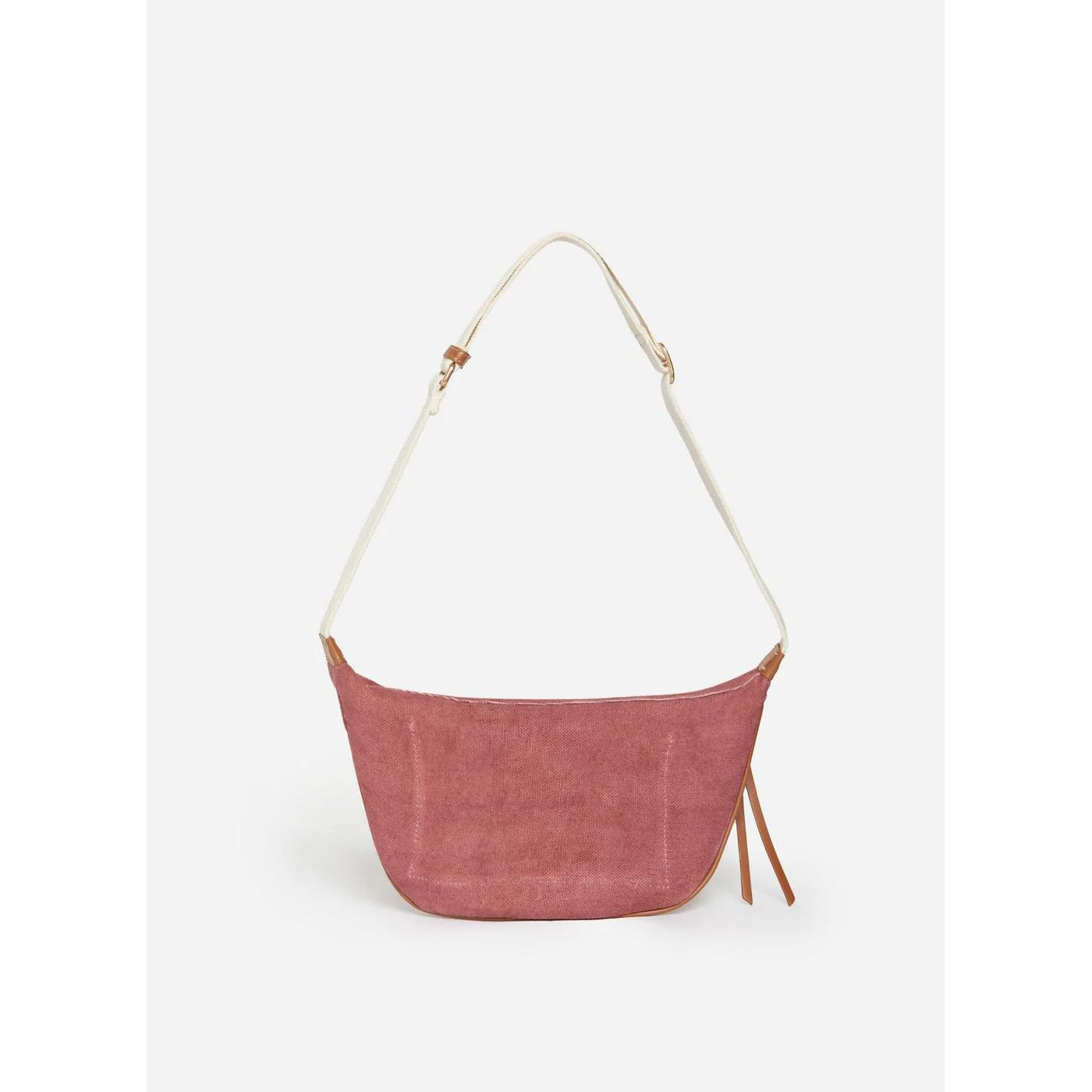 Sac Banane En Lin - Grenat - Image 3