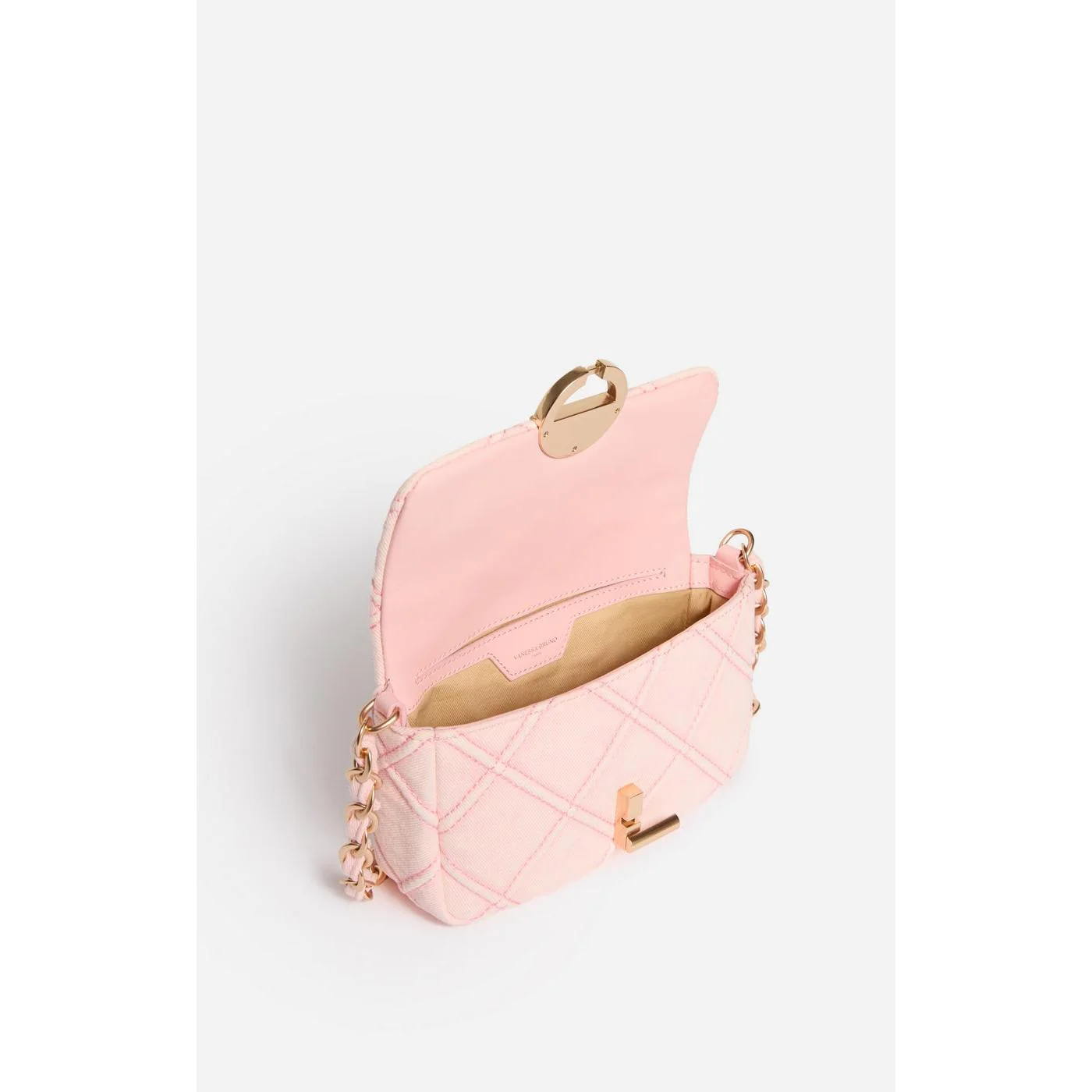 Petit Sac Moon En Denim - Bubble Gum - Image 2