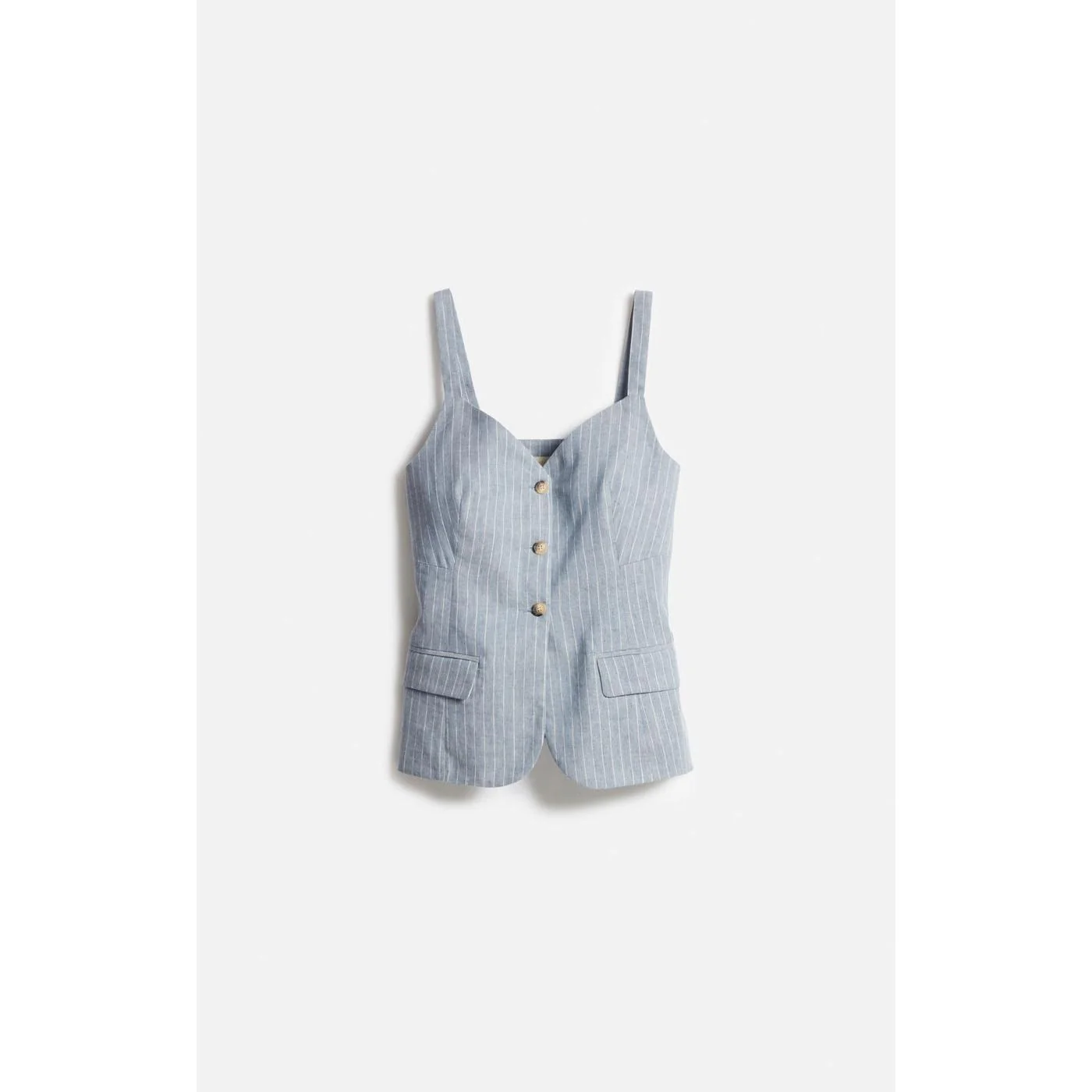 Top Elai - Blanc/Bleu