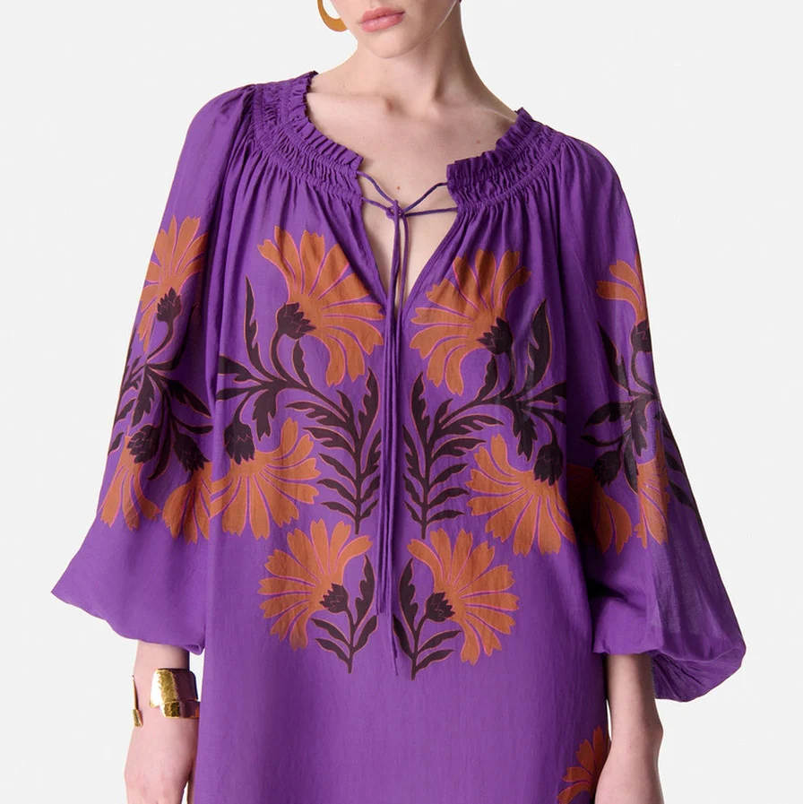 Robe Courte Emel - Violet