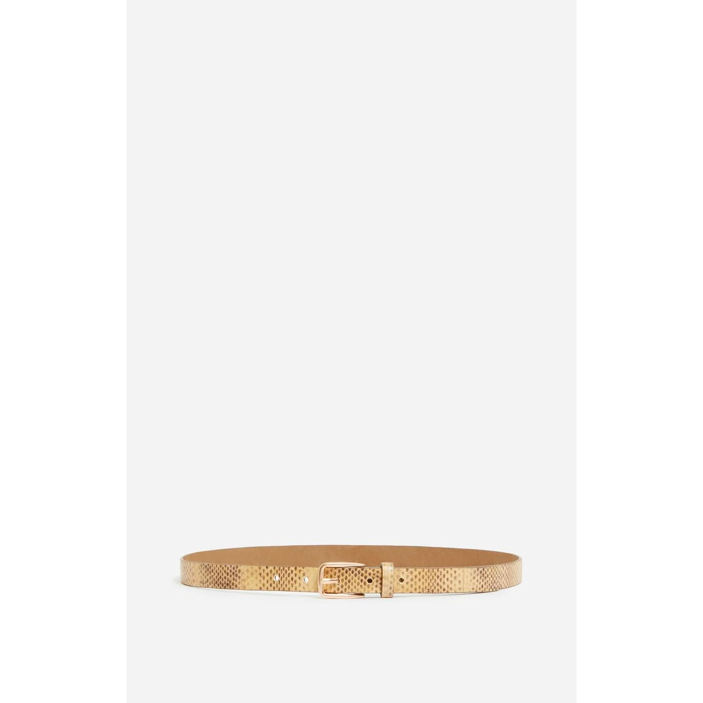 Ceinture Cuir Imprimé Serpent - Ble - Image 2