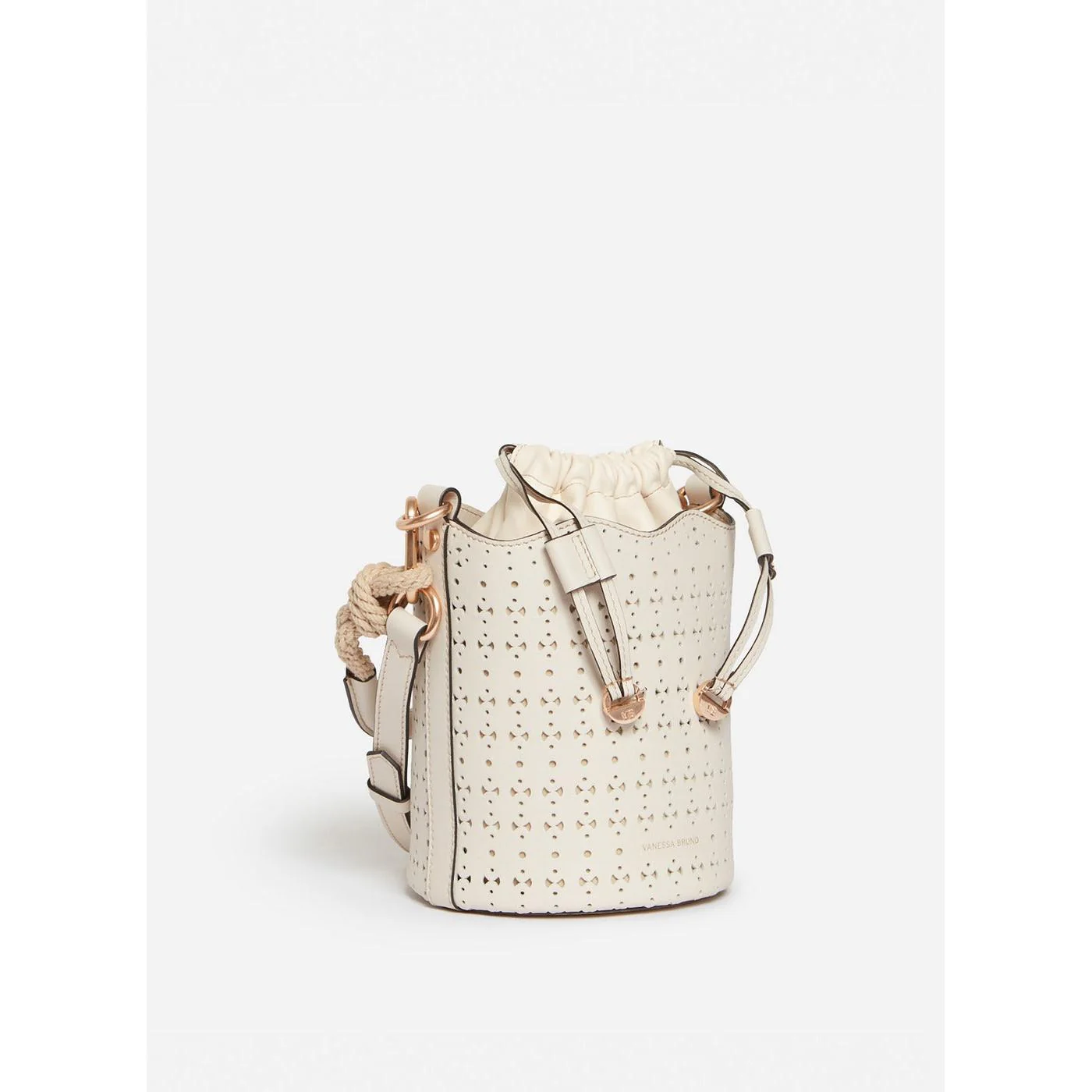 Petit Sac Seau Holly En Cuir - Ivoire - Image 2