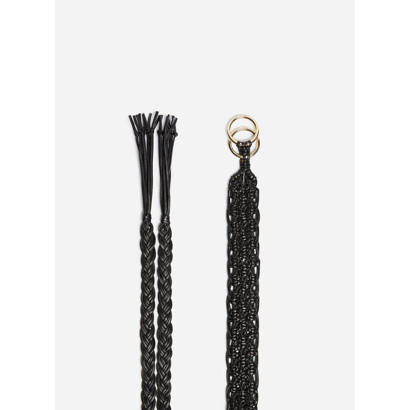 Ceinture Ecru En Cuir 45Mm - Noir - Image 2