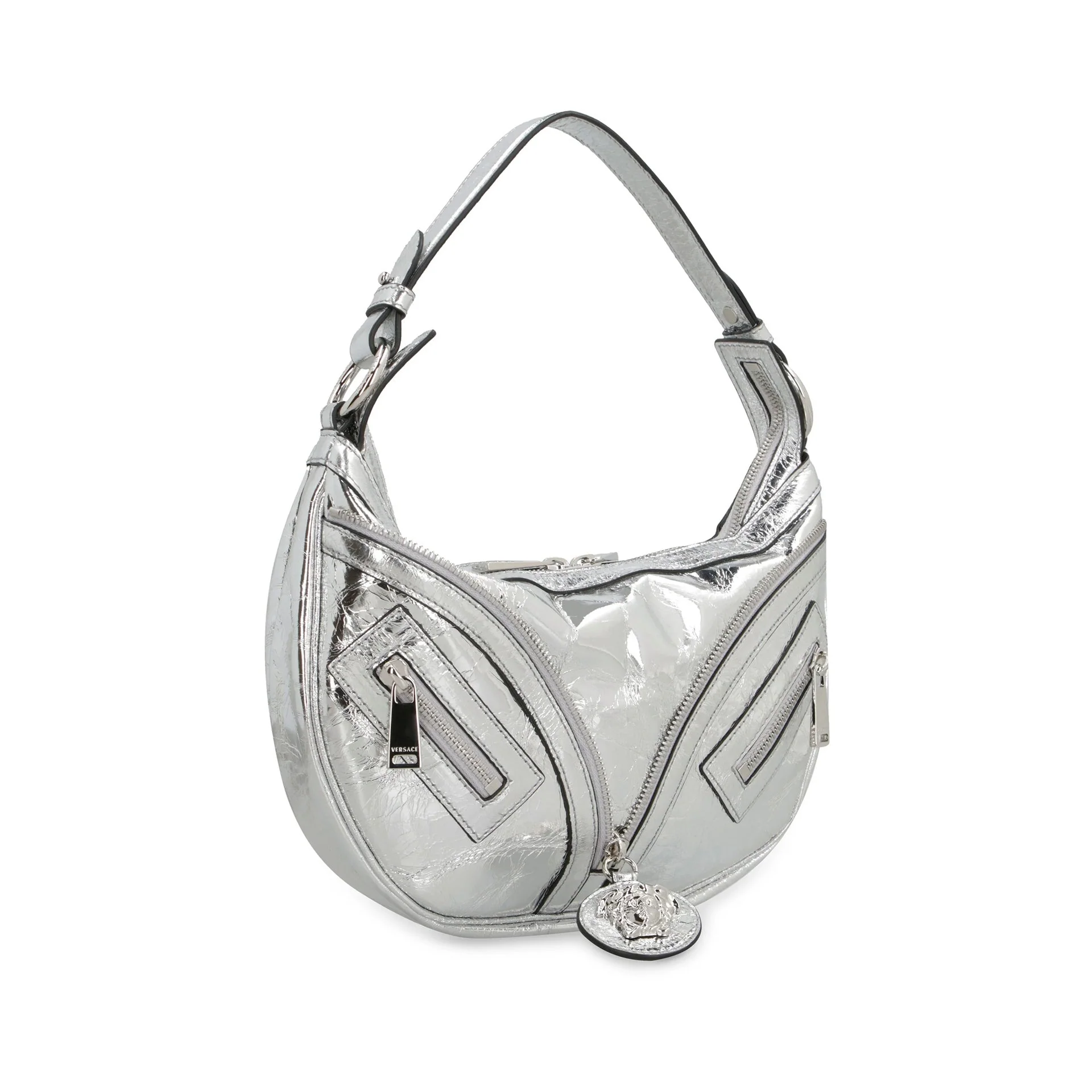 Sac À Bandoulière Versace Repeat Hobo - Silver - Femme - Image 2