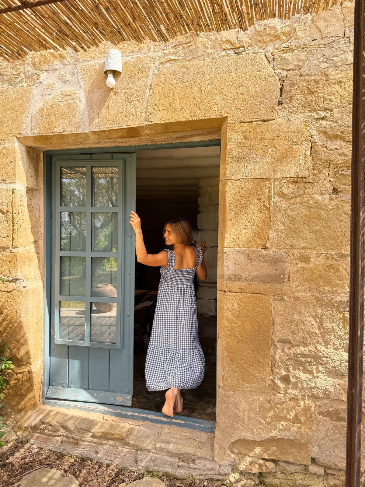 Robe Amaia Bleu Marine Vichy - Image 7