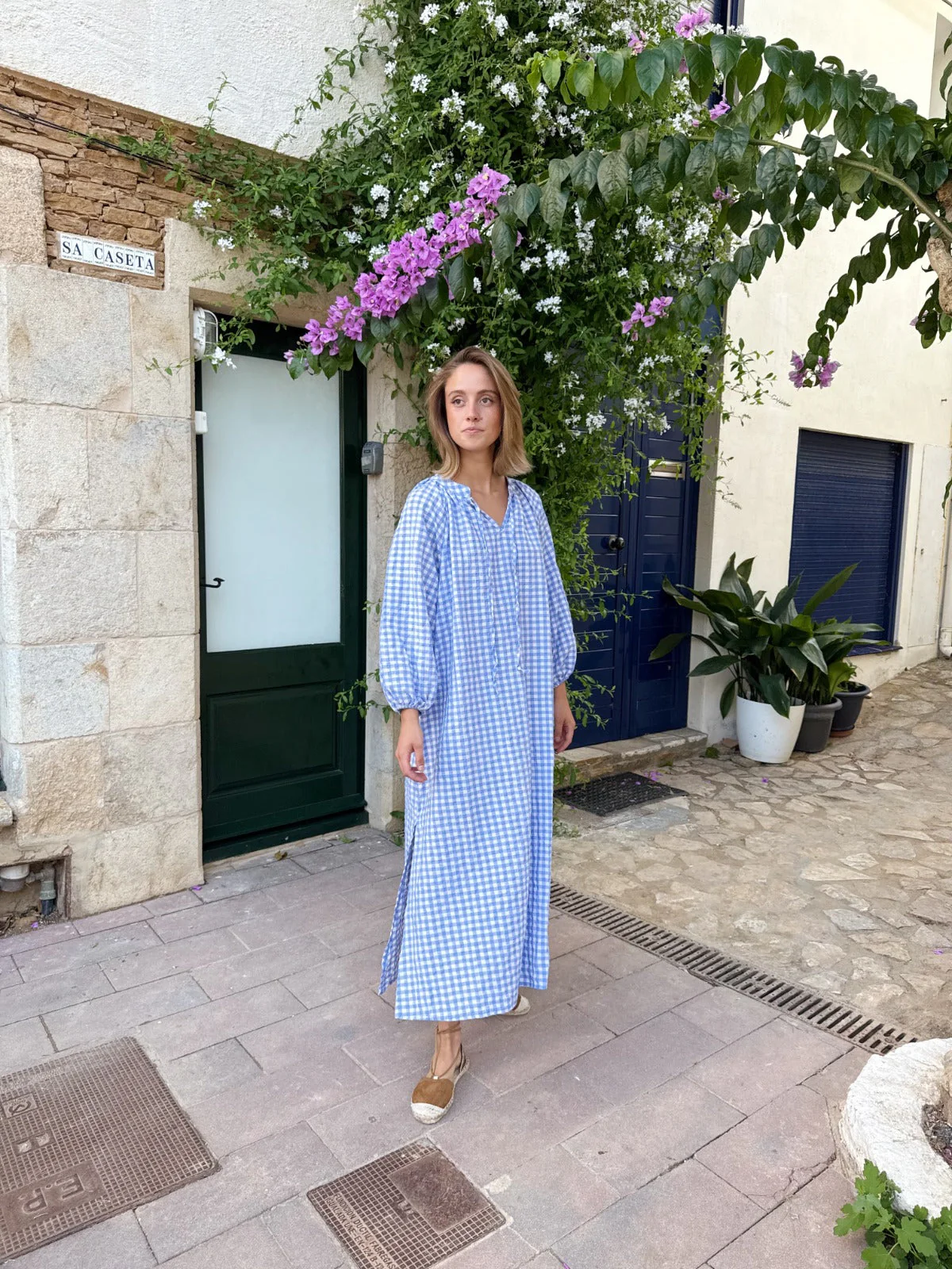Robe Matilde Vichy Bleu Clair - Image 6