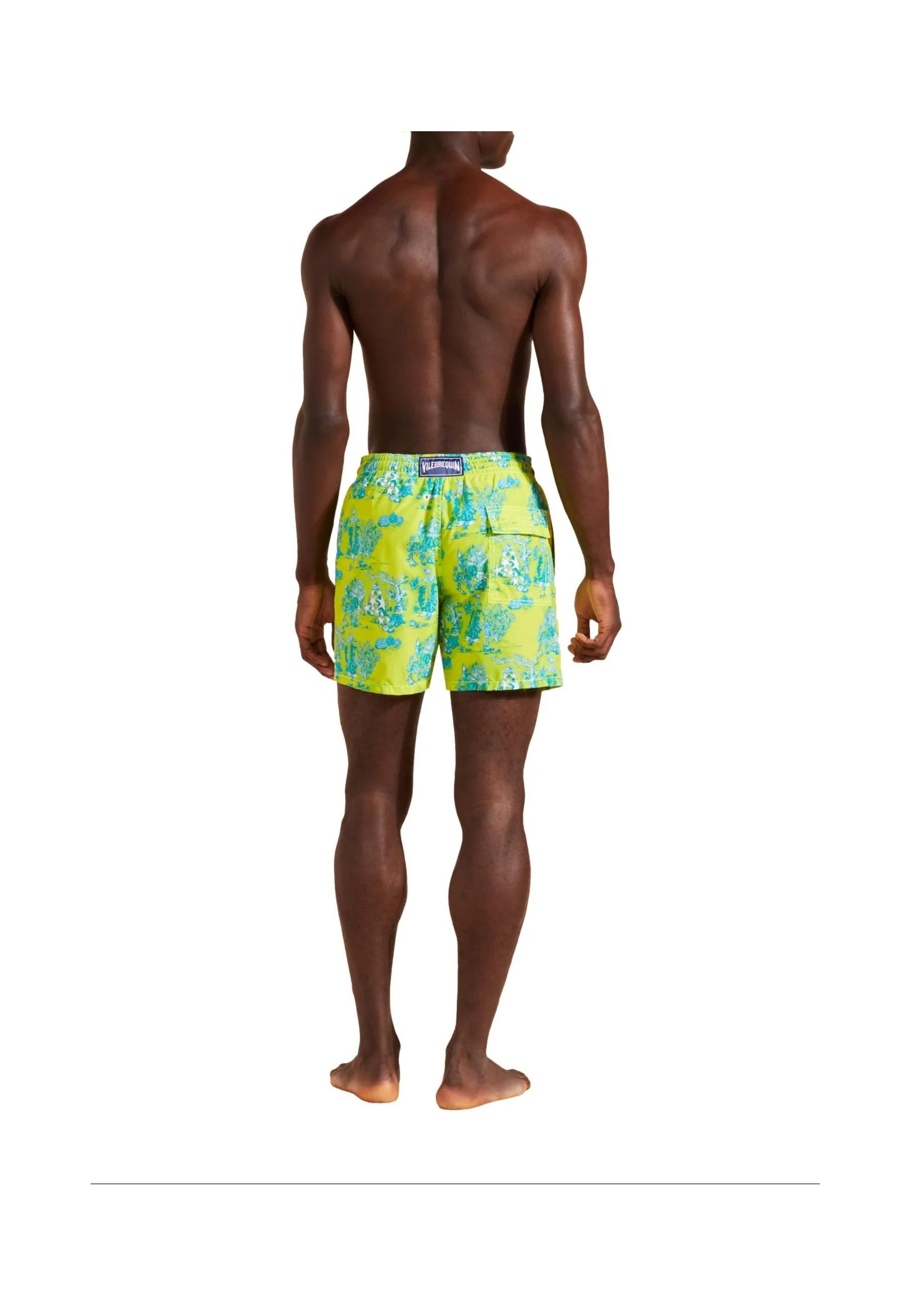 Short De Bain Moorea - Jaune Fluo - Image 2