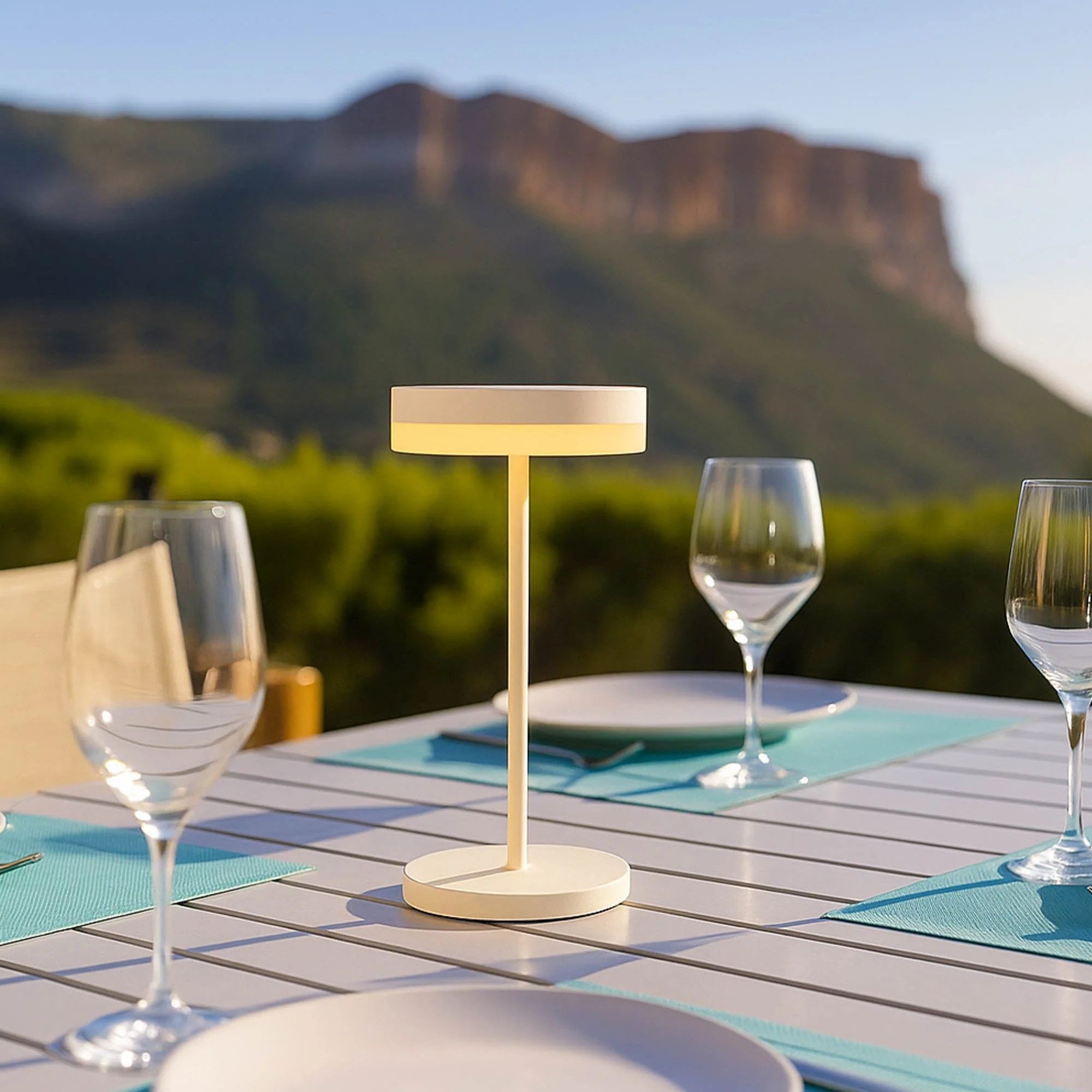 Lampe De Table Solaire - Vivia Mini White Solar - Image 2