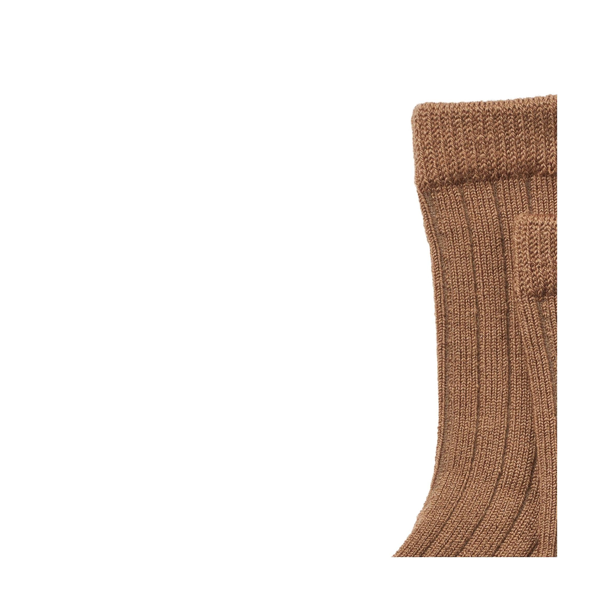 Chaussettes Côtelées Laine Vilde - Caramel - Mixte - Image 3