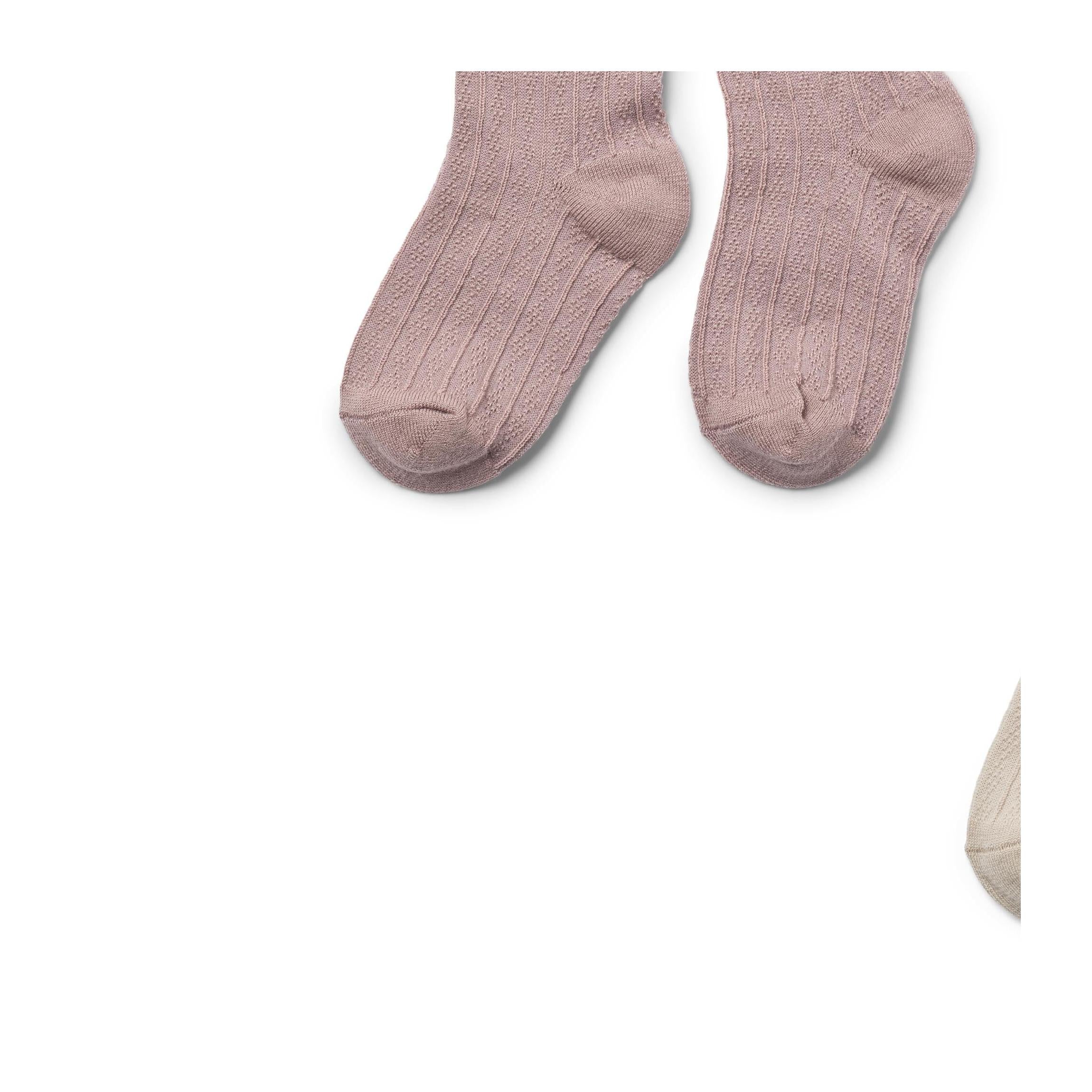 Collants En Dentelle De Laine Karla - Rose Sec - Mixte (Lot De 2) - Image 4