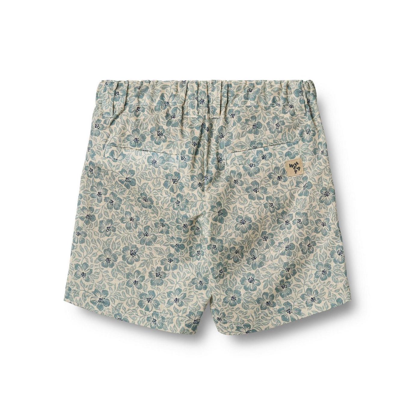 Short Elvig - Aqua Hawaii Flowers - Garçon - Image 2