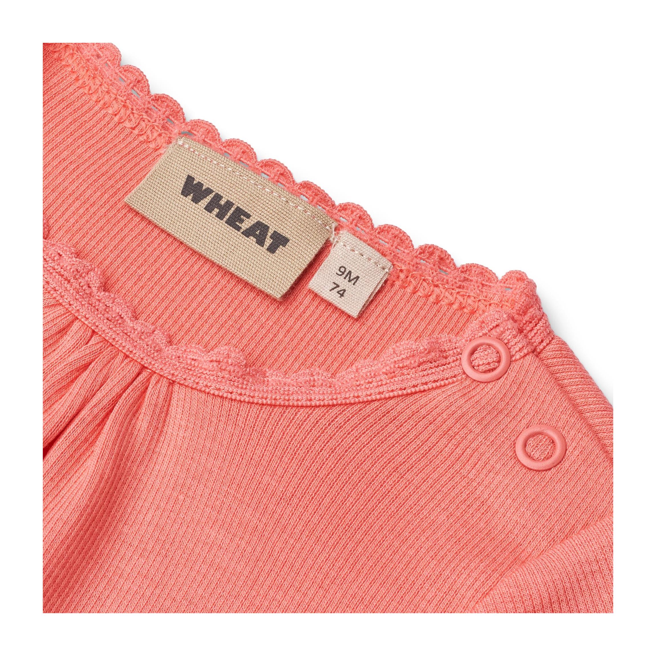 Body Côtelé L/S Lotta - Corail Clair - Fille - Image 3