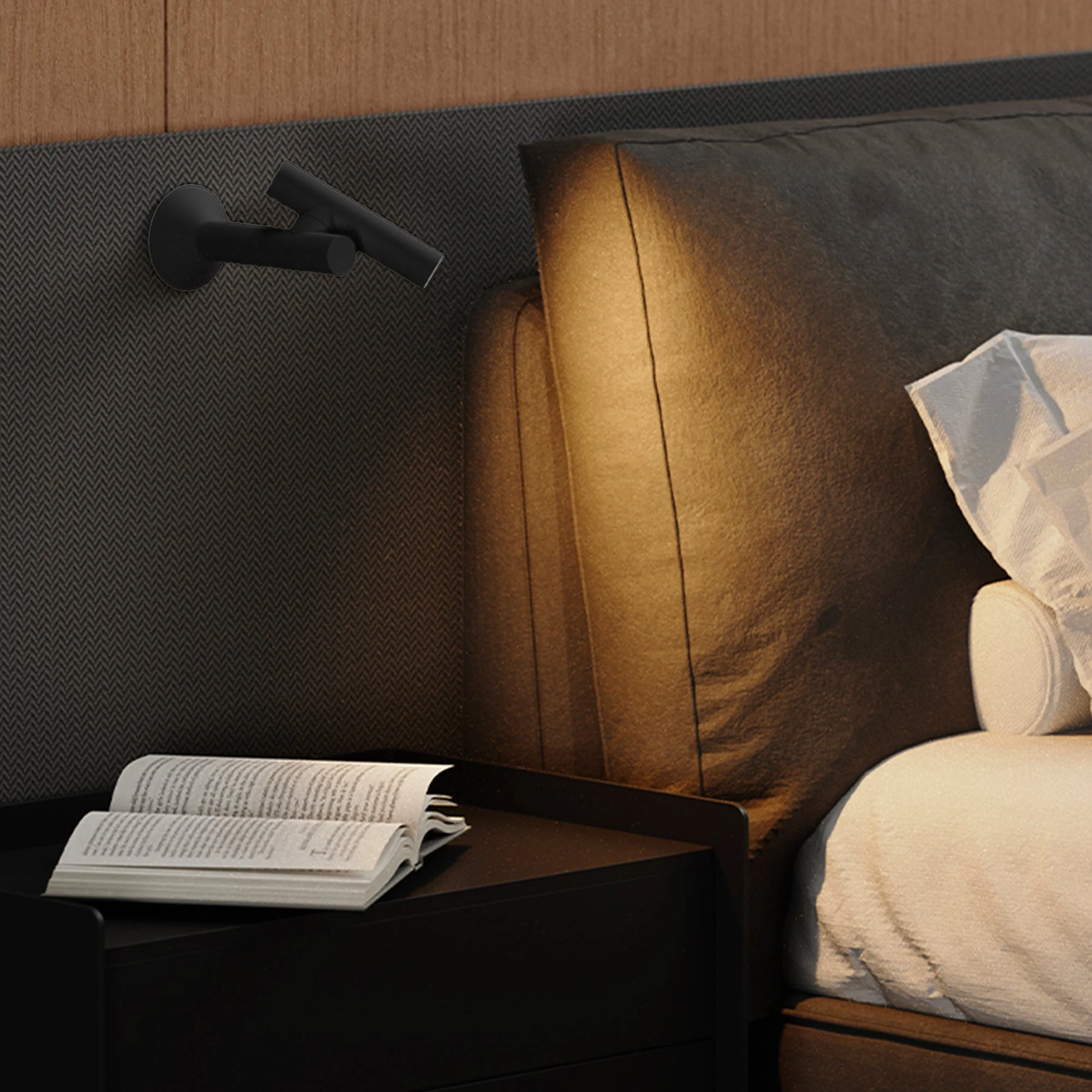 Lampe De Table Sans Fil - Zoom Wall Black